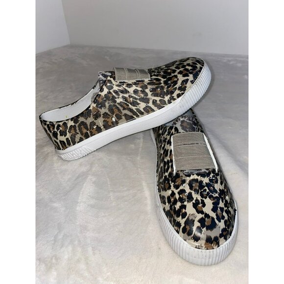 BLOWFISH WOMENS MARLEY SLIP ON SNEAKER - LEOPARD Size 7 - Picture 2 of 9